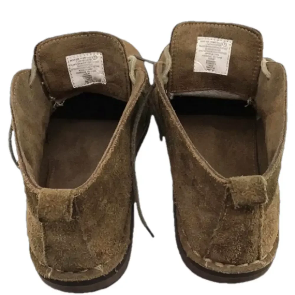 MERONA Men's Chukkas Olive Greenish/Brown Suede Leather Lace-Up Ankle Boots—Sz 7